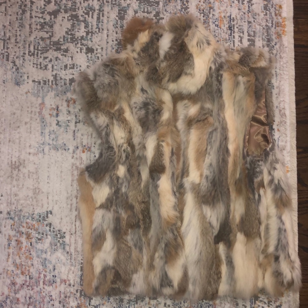 Rabbit fur vest